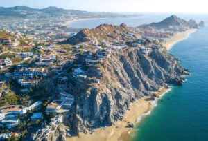 Resorts of the cliff side of Cabo san Lucas