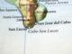 Los Cabos area map, pointing Cabo San Lucas and San José del Cabo, Mexico.