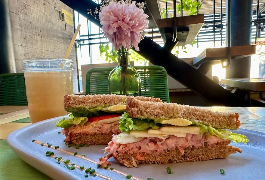 Delectable tuna sandwich at Dulce Romero bakery in La Paz, BCS – a delicious treat from a cozy spot in Baja California Sur